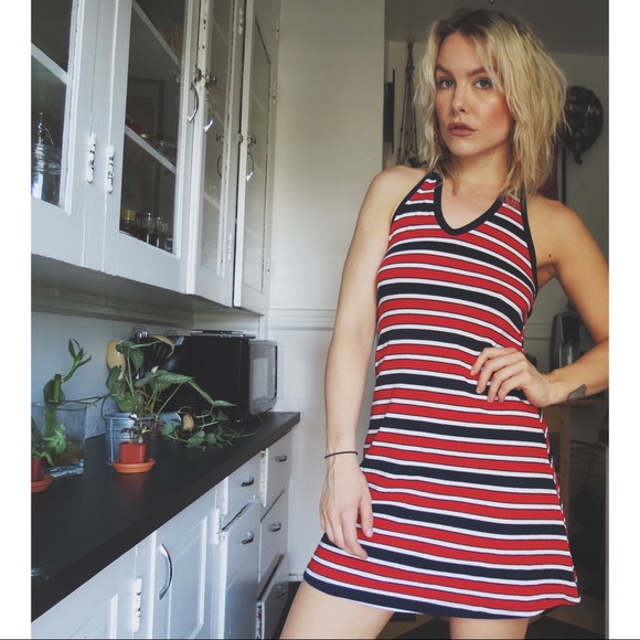 90s Halter Tommy Vibez Dress - Picture 2 of 4